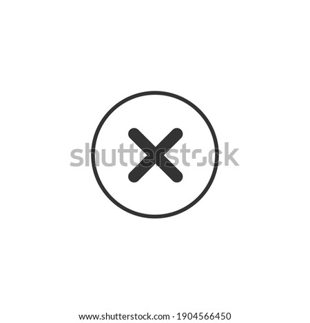 Close icon. Cross symbol modern, simple, vector, icon for website design, mobile app, ui. Vector Illustration