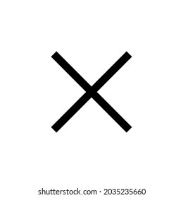 Close icon. Delete sign and symbol. cross sign