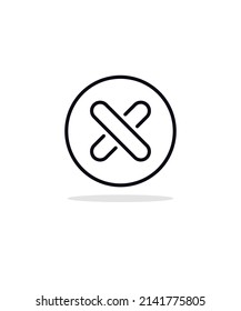 close icon, for graphic and web design collection logo vector illustration, eps 10