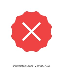 Close icon illustration. Delete sign and symbol. cross sign, isolated on white vector