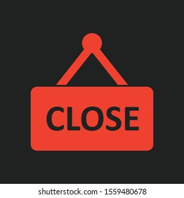Close icon isolated on abstract background

