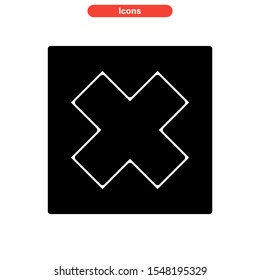 close icon isolated sign symbol vector illustration - high quality black style vector icons
