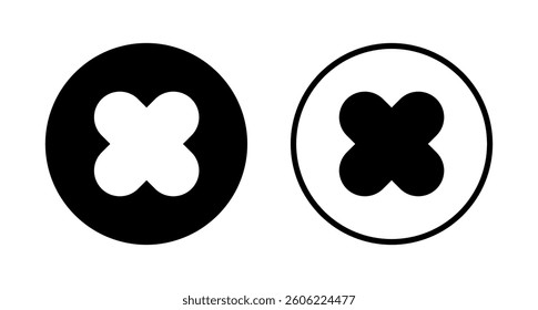 Close icon logo design. Delete sign and symbol. cross sign