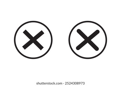 Close Icon, Close Menu Icon in Vector