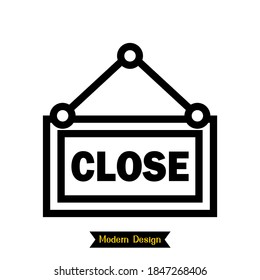 close icon with modern design. vector illustration