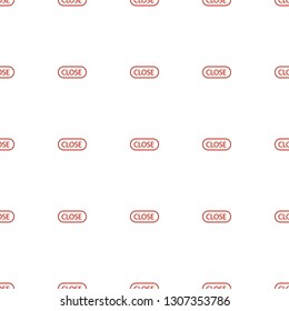 close icon pattern seamless white background. Editable outline close icon. close icon pattern for web and mobile.