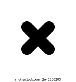 Close icon symbol for apps and websites. Delete sign and symbol. cross sign