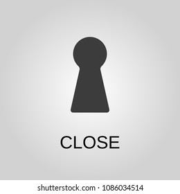 Close icon. Close symbol. Flat design. Stock - Vector illustration