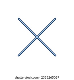 Close icon vector. Delete sign and symbol. cross sign