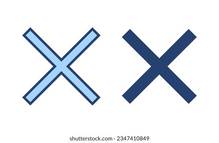 Close icon vector. Delete sign and symbol. cross sign