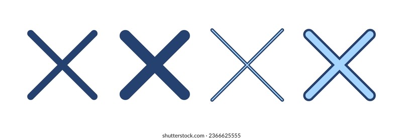 Close icon vector. Delete sign and symbol. cross sign