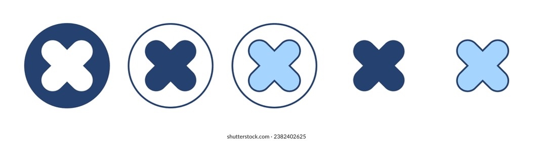 Close icon vector. Delete sign and symbol. cross sign
