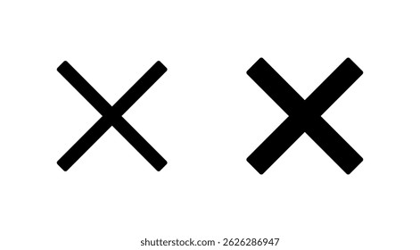 Close icon vector. Delete sign and symbol. cross sign