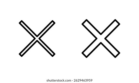 Close icon vector. Delete sign and symbol. cross sign