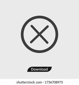 Close icon vector eps 10