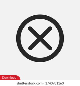Close icon vector eps 10