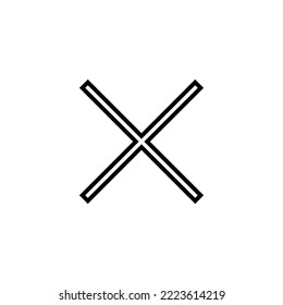 Close icon vector illustration. Delete sign and symbol. cross sign
