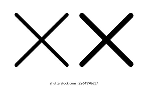 Close icon vector illustration. Delete sign and symbol. cross sign