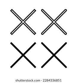 Close icon vector illustration. Delete sign and symbol. cross sign