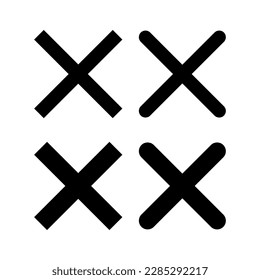 Close icon vector illustration. Delete sign and symbol. cross sign