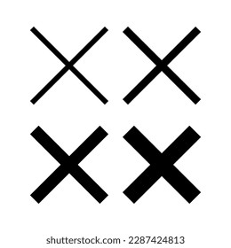 Close icon vector illustration. Delete sign and symbol. cross sign