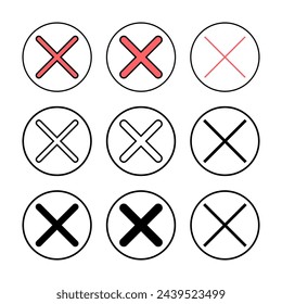 Close icon vector illustration. Delete sign and symbol. cross sign