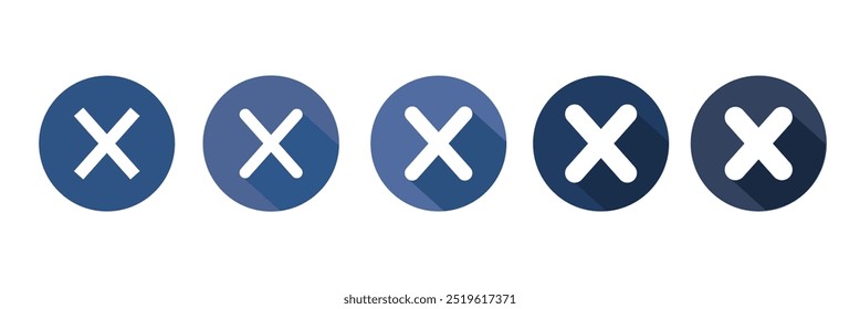 Close icon vector illustration. Delete sign and symbol. cross sign  for app and web interfaces, infographics, presentations, marketing, etc.