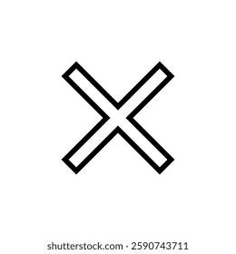 Close icon vector illustration. Delete sign and symbol. cross sign