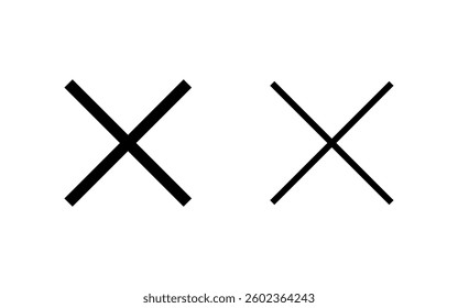 Close icon vector illustration. Delete sign and symbol. cross sign