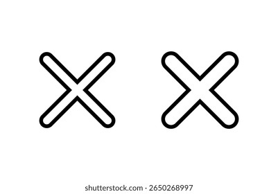 Close icon vector illustration. Delete sign and symbol. cross sign