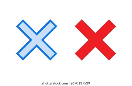 Fechar ilustração de vetor de ícone. Excluir sinal e símbolo. sinal de cruz