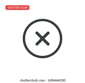 Close Icon Vector Illustration Design