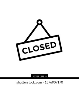 Close Icon Vector Illustration Logo Template
