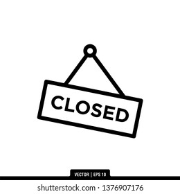 Close Icon Vector Illustration Logo Template

