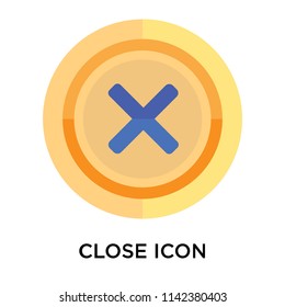 Close icon vector isolated on white background for your web and mobile app design, Close logo concept