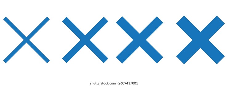 Close icon vector isolated on white background. Delete icon. remove, cancel, exit symbol