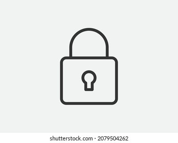 Close Icon Vector Sign. Cancel Symbol Padlock Web Design. Error, Denied, Avoid Or Wrong Data Button.