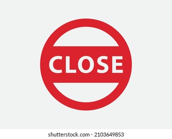 Close icon vector sign. Cancel symbol web design. Error, denied, avoid or wrong data button.
