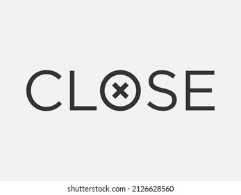 Close Icon Vector Sign. Cancel Symbol Web Design. Error, Denied, Avoid Or Wrong Data Button.