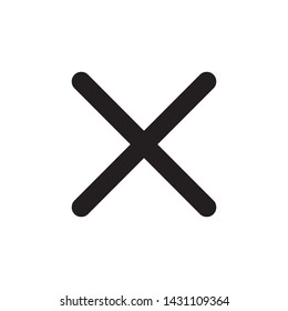 close icon vector in simple design template