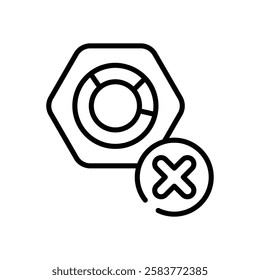 Close icon vector stock illustration