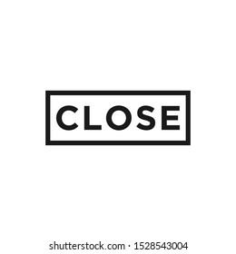 Close icon vector symbol illustration EPS 10