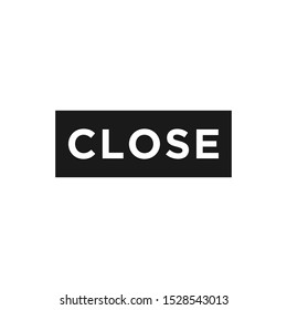 Close icon vector symbol illustration EPS 10