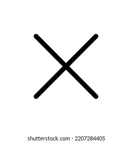 Close icon vector for web and mobile app. Delete sign and symbol. cross sign