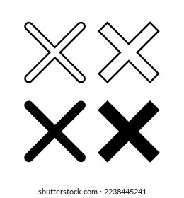 Close icon vector for web and mobile app. Delete sign and symbol. cross sign