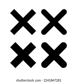 Close icon vector for web and mobile app. Delete sign and symbol. cross sign