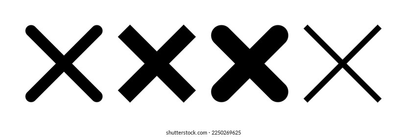 Close icon vector for web and mobile app. Delete sign and symbol. cross sign