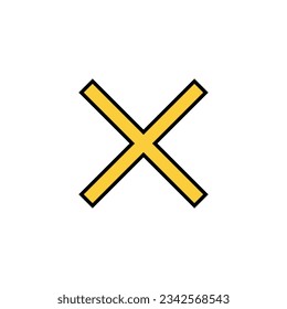 Close icon vector for web and mobile app. Delete sign and symbol. cross sign