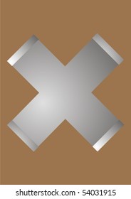 The close image, exit in four parties under 45 degrees