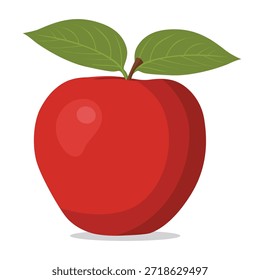 Close up isolated of fresh apple fruit